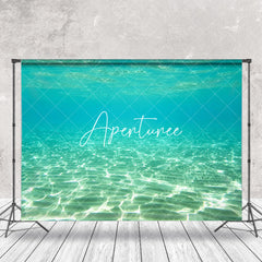 Aperturee - Blue Undersea Sandy Seabed Natural Scenery Backdrop