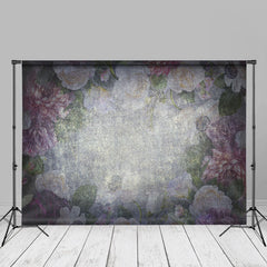 Aperturee - Blurred Purple Floral Fine Art Maternity Backdrop