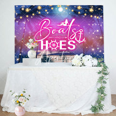 Aperturee - Boats And Hoes Ship Trees Birthday Party Backdrop