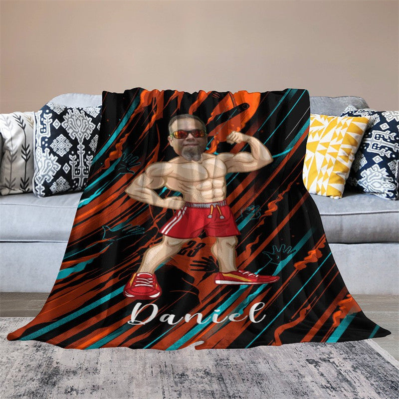 Aperturee - Bodybuilding Hoopster Basketball Sports Custom Blanket