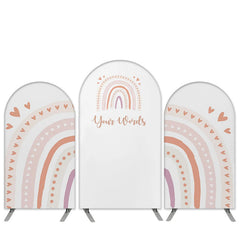 Aperturee Bohemian Rainbow Theme Birthday Arch Backdrop Kit