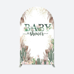 Aperturee - Boho Cactus Baby Shower Double Sided Arch Backdrop