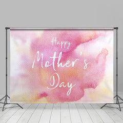 Aperturee - Boho Pink Watercolor Happy Mothers Day Backdrop