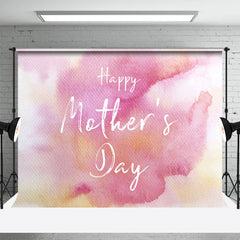 Aperturee - Boho Pink Watercolor Happy Mothers Day Backdrop