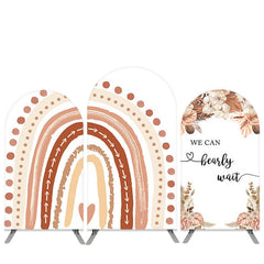 Aperturee Boho Rainbow Floral Baby Shower Arch Backdrop Kit