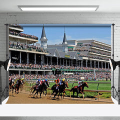 Aperturee - Boisterous Racecourse Sky Kentucky Derby Backdrops