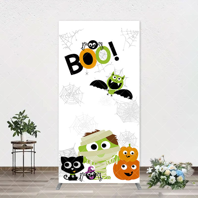 Aperturee - Boo Halloween Monster Baby Shower Arch Backdrop