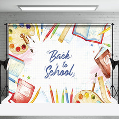 Aperturee - Books Stationery Back To School Cake Smash Backdrop