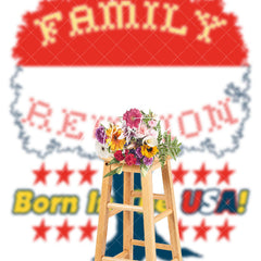 Aperturee - Born In The Usa Stars Tree Family Reunion Backdrop