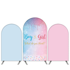 Aperturee Boy Or Girl Glitter Theme Baby Shower Arch Backdrop Kit