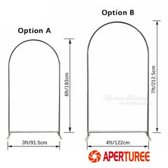 Aperturee - Boy Or Girl What Do You Think Double Sided Arch Backdrop for Party