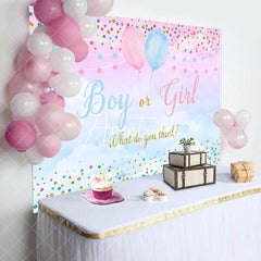 Aperturee - Boy Or Girl What Dou You Think Gender Reveal Backdrop