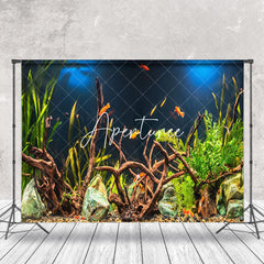 Aperturee - Branch Green Seaweed Fish Tank Landscaping Backdrop