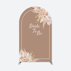 Aperturee - Bride To Be Boho Floral Wedding Party Arch Backdrop