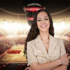 Aperturee - Bright Basketball Court Spectator Sport Photo Backdrop