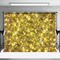 Aperturee - Bright Gold Black Sparkle Bokeh Photography Backdrop