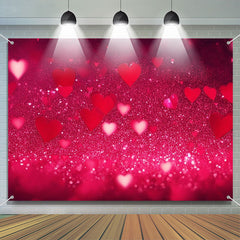 Aperturee - Bright Gradient Pink Bokeh Valentines Day Backdrop