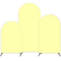 Aperturee Bright Pure Yellow Double Sided Party Arch Backdrop Kit