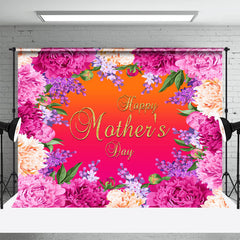 Aperturee - Bright Purple Yellow Flowers Mothers Day Backdrop