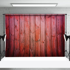 Aperturee - Bright Red Wooden Wall Simple Photo Studio Backdrop