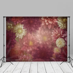 Aperturee - Bright Vermilion Fine Art Floral Photo Booth Backdrop