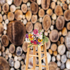 Aperturee - Brown Old Tree Trunk Wood Backdrop For Photography