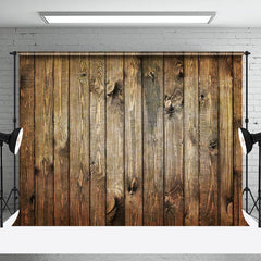 Aperturee - Brown Retro Wood Grain Texture Photo Booth Backdrop