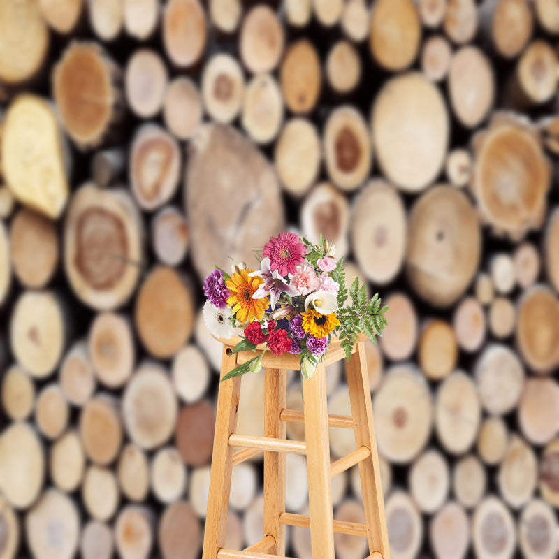 Aperturee - Brown Tree Trunks Wood Backdrop For Photography