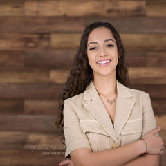 Aperturee - Brown Wood Texture Wall Floor Artistic Portrait Backdrop