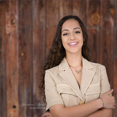 Aperturee - Bucolic Dark Brown Vertical Wood Photo Backdrop