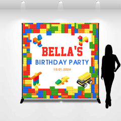 Aperturee - Building Blocks Custom Birthday Backdrop For Kids