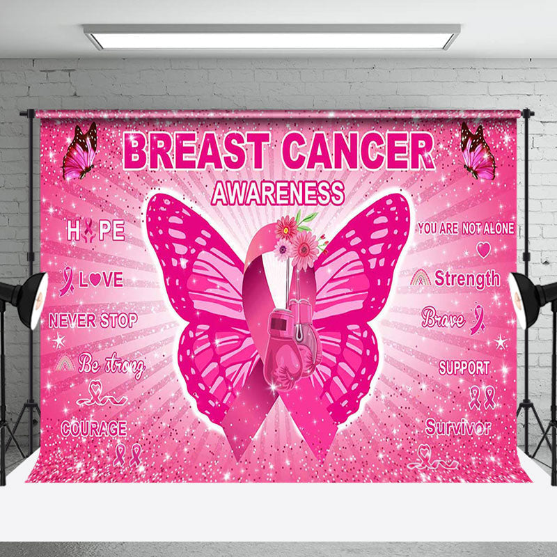 Aperturee - Butterfly Positive Breast Cancer Awareness Backdrop