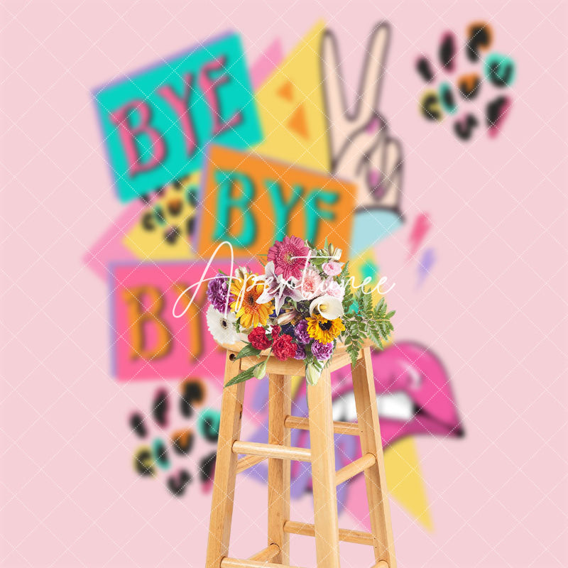 Aperturee - Bye Bye Bye To My 20S Lips Hiphop Birthday Backdrop