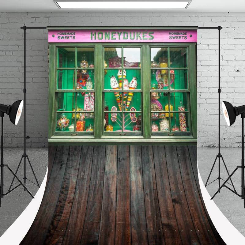 Aperturee - Candy Land Shop Honeydukes Wood Floor Sweep Backdrop