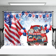 Aperturee - Car People Balloon Flag Independence Day Backdrop