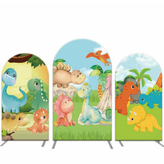 Aperturee Carton Dinosaur Arch Backdrop Kit For Kids Birthday