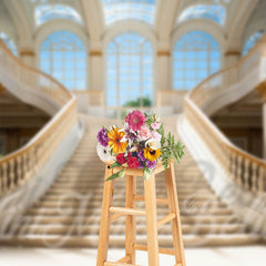 Aperturee - Cascading Staircase Castle Architecture Backdrop