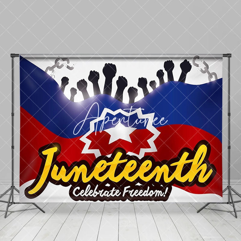 Aperturee - Celebrate Freedom Happy Juneteenth Party Backdrop