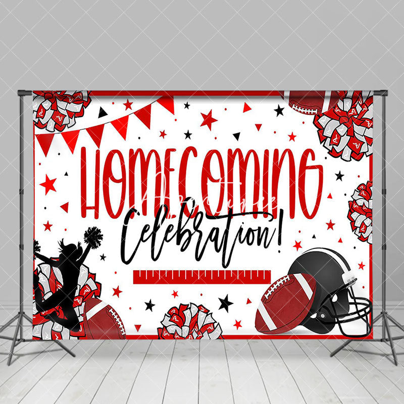 Aperturee - Cheerleading Rugby Homecoming Celebration Backdrop