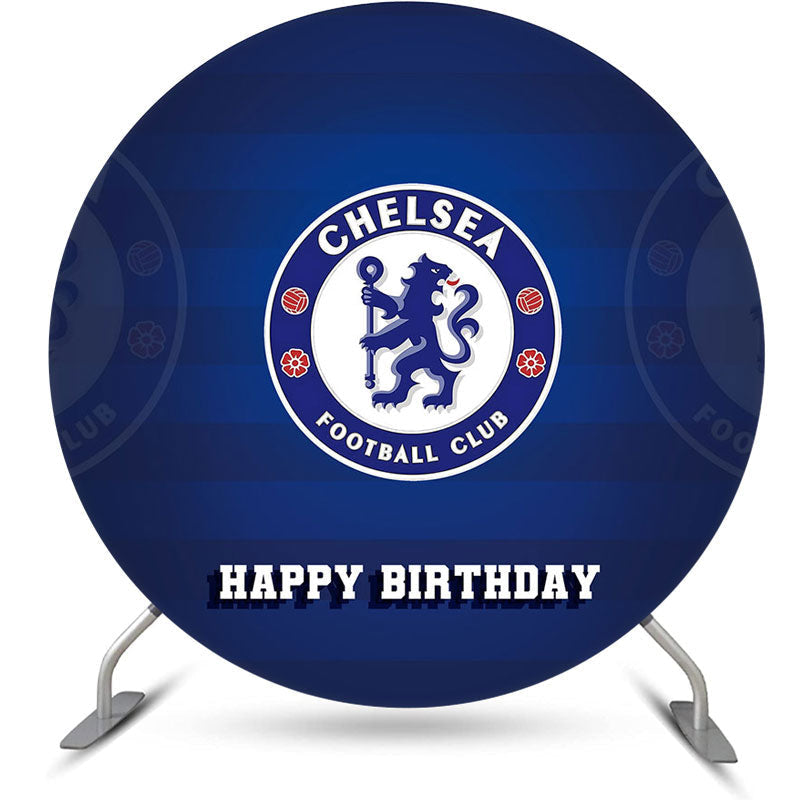 Aperturee - Chelsea Football Clue Logo Circle Birthday Backdrop