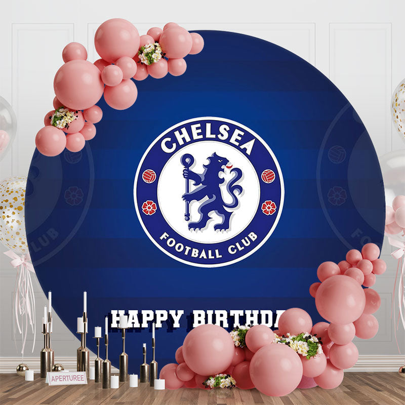 Aperturee - Chelsea Football Clue Logo Circle Birthday Backdrop