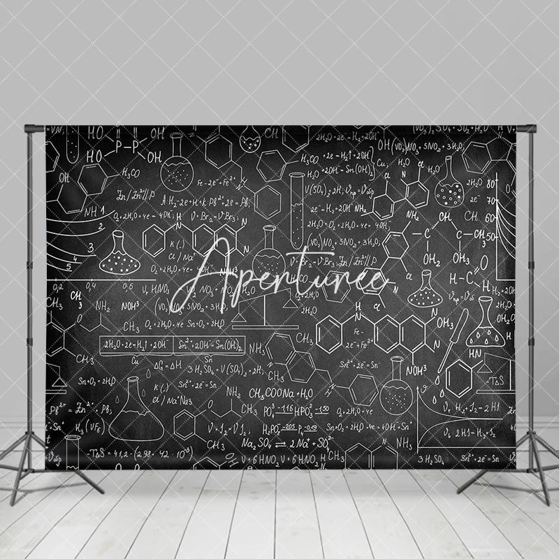 Aperturee - Chemical Formula Blackboard Back To School Backdrop