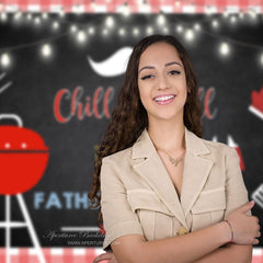 Aperturee - Chill And Grill Fathers Day Backdrop For Bbq Party