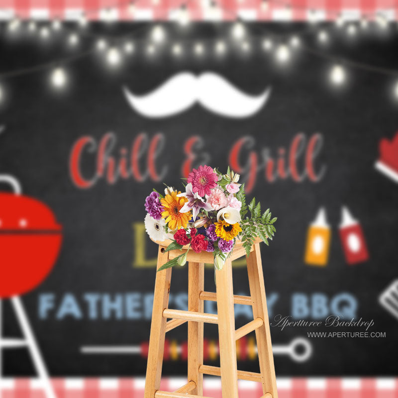 Aperturee - Chill And Grill Fathers Day Backdrop For Bbq Party