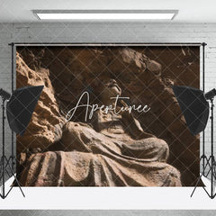 Aperturee - Chinese Stone Buddha Statue Photo Shoot Backdrop