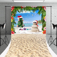 Aperturee - Christmas In July Summer Beach Party Sweep Backdrop