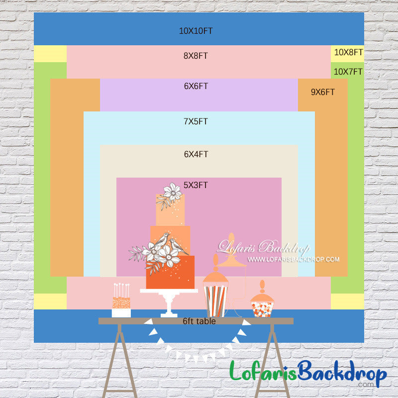 Lofaris Christmas Tree Presents Happy Birthday Backdrop