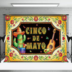 Aperturee - Cinco De Mayo Floral Mexican Childrens Day Backdrops