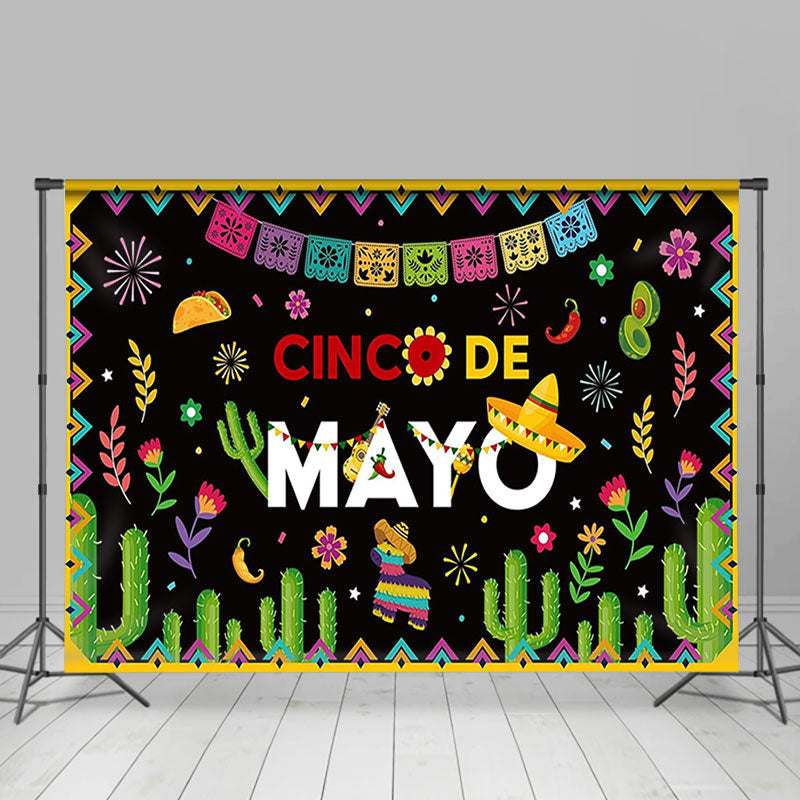 Aperturee - Cinco De Mayo Mexico Carnival Party Mexican Fiesta Backdrop