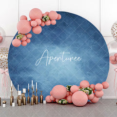 Aperturee - Circle Blue Art Abstract Texture Birthday Backdrop